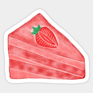 Cake Strawberry Sticker